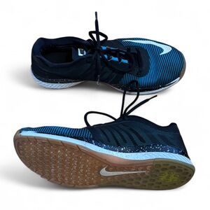 Nike - “Zoom” Men's Black and Blue Athletic Running Shoes